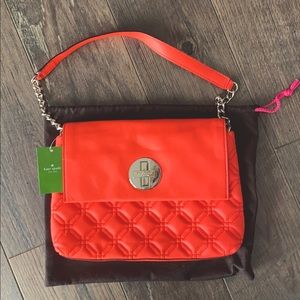 Kate Spade neon coral purse. Brand new with tags